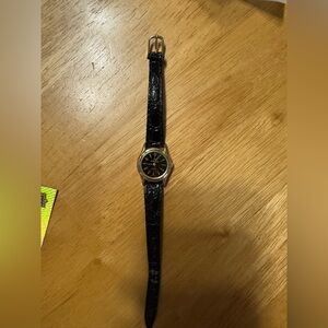 Classic Black and Gold Watch